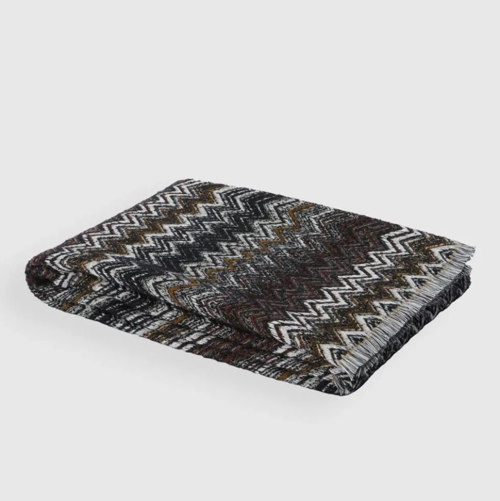 Plaid Missoni Home con frange 130x195 cm FOREST 160