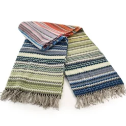 Plaid Missoni Home con frange 130x190 cm YAS 157 zig-zag