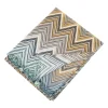 Plaid Missoni Home 140x180 cm TEO 170 chevron multicolore toni freddi pura lana