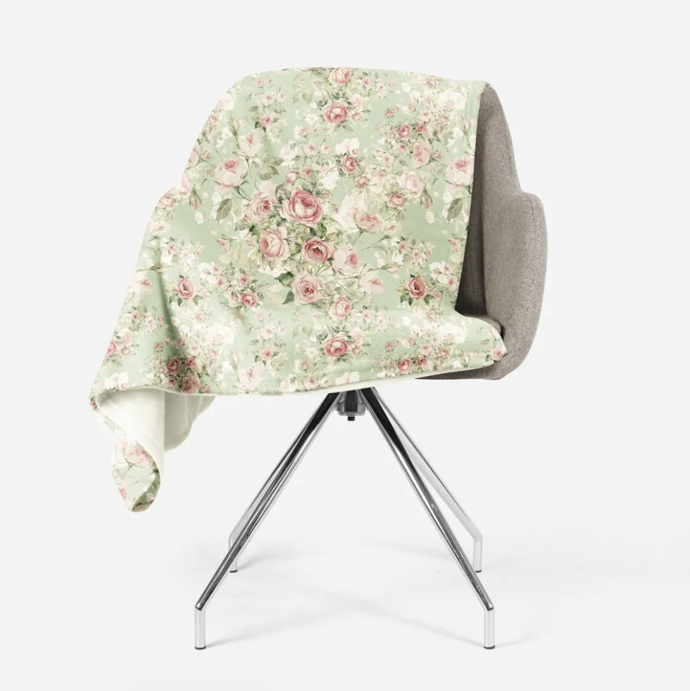 Plaid Sherpa coperta agnellata MONET super Soft floreale