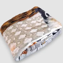 Plaid Sherpa coperta effetto-agnellato singola 160x200 cuccioli