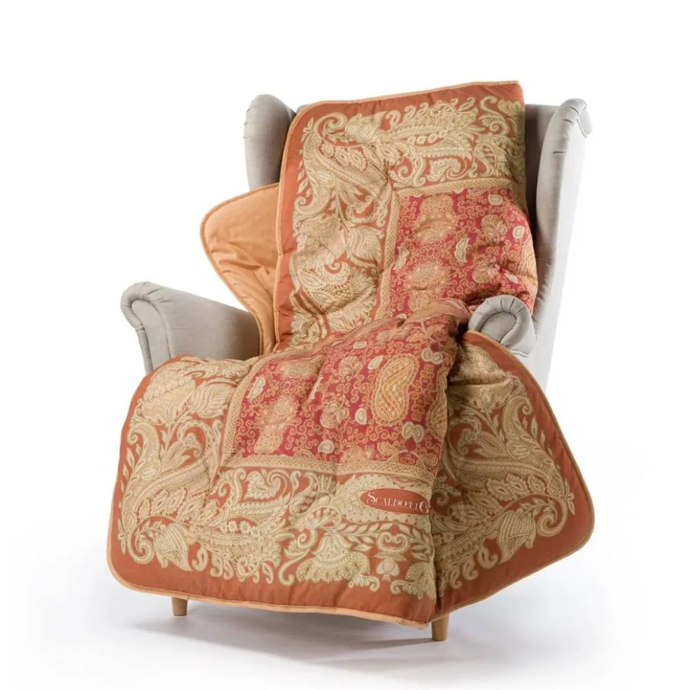 Plaid trapuntato Scaldotto LUX Originale 130x170 ambra