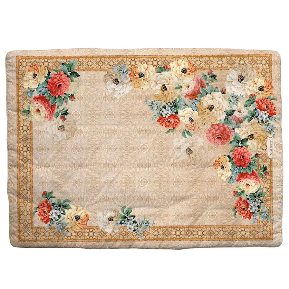 Plaid trapuntato Scaldotto ROYAL Originale 130x170 Oro