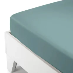 Riposo Caldo e Profondo: Lenzuolo Angoli Flanella 180x200 Azzurro