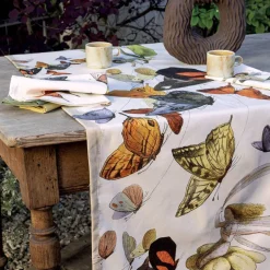 Runner da cucina in cotone 55x150 centro tavola Fate farfalle