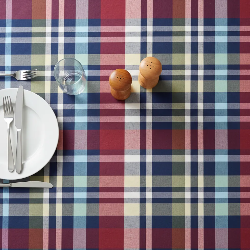 Runner da cucina 45x140 centro tavola COLIN tartan multicolor