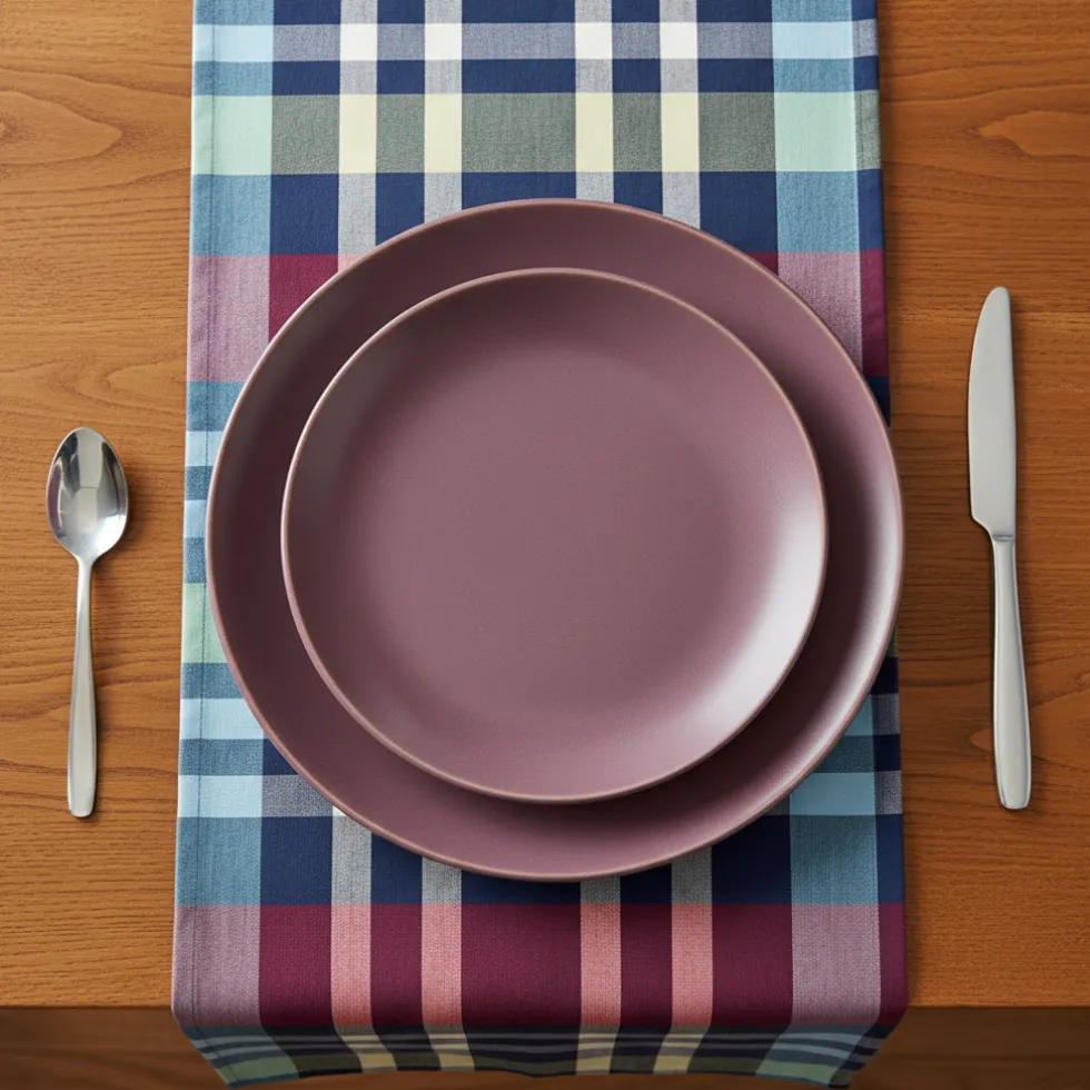 Runner da cucina 45x140 centro tavola COLIN tartan multicolor