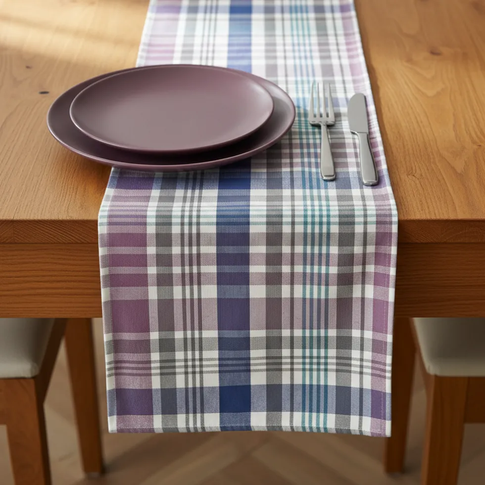Runner da cucina 45x140 centro tavola EVAN tartan scozzese