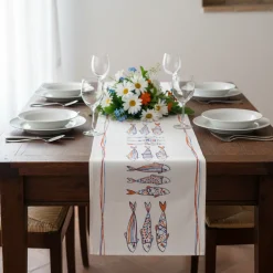 Runner da cucina 45x140 centro tavola Marino Blob multicolor