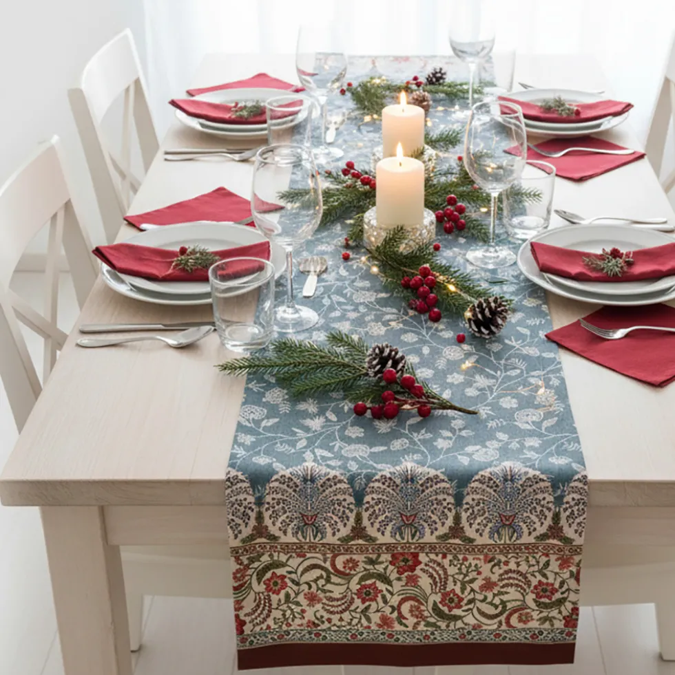 Runner da tavolo tovaglia vis a vis BASSETTI Granfoulard Barisano C1