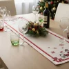 Runner decorativo in Gobelin centrotavola Natalizio Pupazzi di Neve