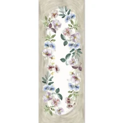 Runner in puro cotone 50x150 TESSITURA RANDI Bouquet floreale