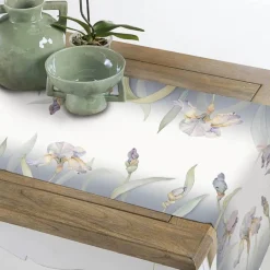 Runner in puro cotone 50x150 TESSITURA RANDI Lily floreale