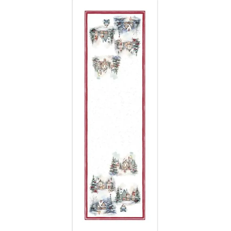 Runner Natalizio in cotone 50x150 TESSITURA RANDI FROZEN