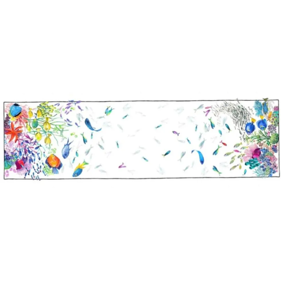 Runner puro Lino Biancheria Tavola Tessitura Toscana BELIZE 45x170 cm