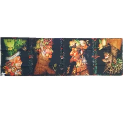 Runner 50x150 cm puro cotone ARCIMBOLDO 4 Stagioni