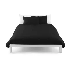 Sacco copripiumino sfuso in cotone singolo 155x200 nero