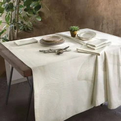 Servizio da tavola in raso jacquard VALLESUSA Zante conchiglia