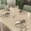 Servizio da tavola 150x220 BORBONESE Ascot nocciola + 8 tovaglioli