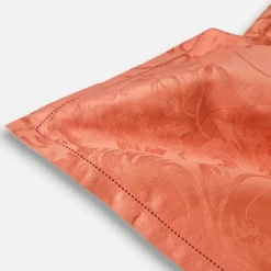 Servizio da tavola 180x270 cm in fiandra con 12 tovaglioli rosa