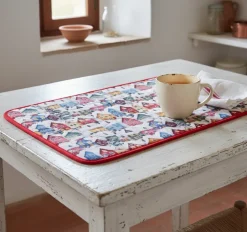 Set Americana Natalizio Casette Tovaglietta e Tovagliolo