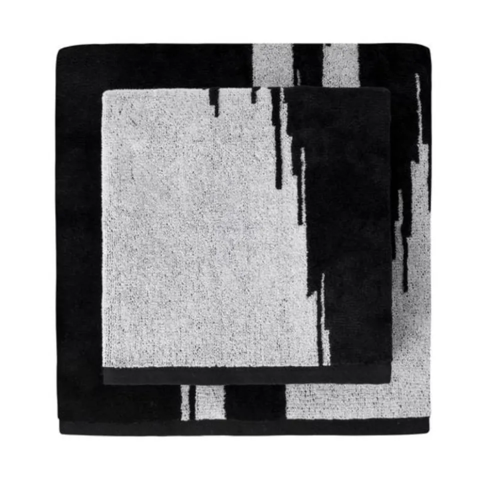 Set 2 asciugamani ospite in spugna Missoni SKUNK 601 Black&White
