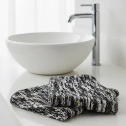 Set 2 Asciugamani Ospite Missoni Home Twist 160 Nero | 40x60