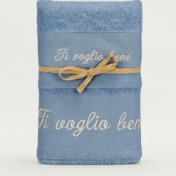 Set Asciugamani Ti Voglio Bene avio ricamati | Regalo Amore e Affetto