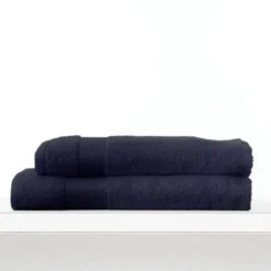 Set asciugamani viso + ospite in spugna 650 COGAL RANGER Blu Navy