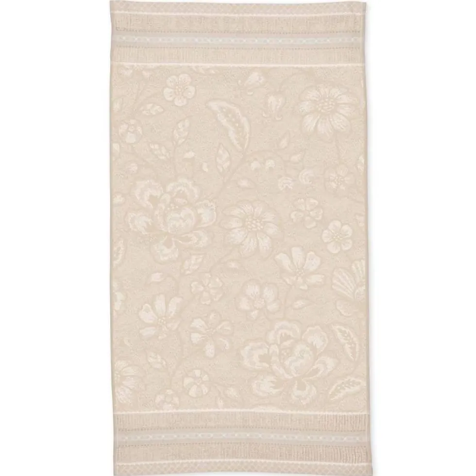 Set 1+1 asciugamano e ospite PIP STUDIO Jasmin Jacquard sabbia