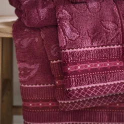 Set 1+1 asciugamano e ospite PIP STUDIO Jasmin Jacquard malva