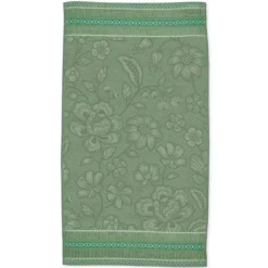 Set 1+1 asciugamano e ospite PIP STUDIO Jasmin Jacquard verde