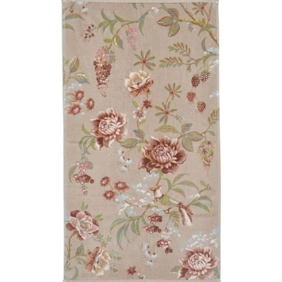 Set 1+1 asciugamano e ospite PIP STUDIO Secret Garden beige