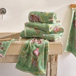 Set 1+1 asciugamano e ospite PIP STUDIO Secret Garden verde