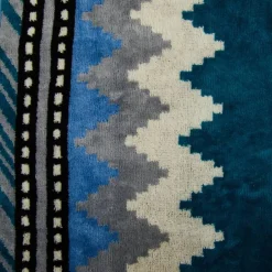 Set 1+1 CARRARA asciugamano + ospite Carrara Oseye zig-zag blu