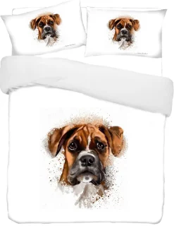 Set copripiumino e federa piazza e mezza il mio boxer stampa digitale