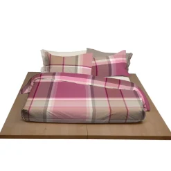 Set Copripiumino + federe matrimoniale MELROSE 7609 tinto filo