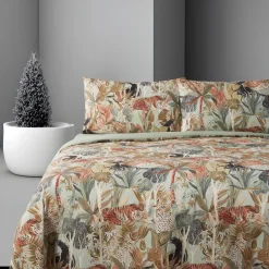 Set Copripiumino "Jungle Verde" Bassetti – Lusso Sostenibile in Puro Cotone