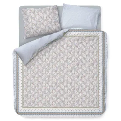 Set Copripiumino Matrimoniale PIP STUDIO Kairi Bloom bianco-azzurro