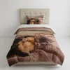 Set copripiumino Peluche BASSETTI per letto singolo 100% cotone