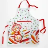 Set cucina - 1 grembiule + coppia di presine CHILI rosso