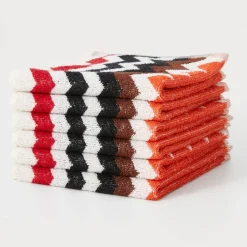 Set 6 Lavette in spugna MISSONI HOME BEST 156 chevron toni caldi