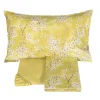 Set Lenzuola-copriletto matrimoniale FAZZINI Kimono giallo in percalle