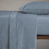 Set lenzuola matrimoniale 2 piazze raso di cotone ZEFIRO Denim