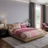 Set lenzuola matrimoniali Bossi MELROSE 7609 tinto filo malva