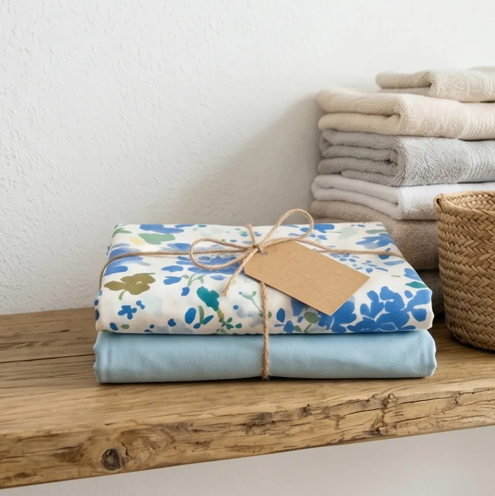 Set Lenzuola Matrimoniali Floreali Gabel Maiori | Azzurro