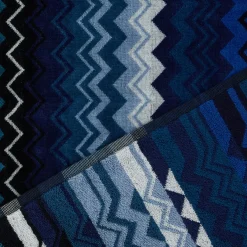 Set 1+1 MISSONI HOME asciugamano e ospite Giacomo 50 blu