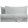 Set Sacco Copripiumino e due Federe grigio perla | 100% Puro Cotone