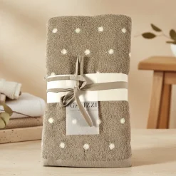 Set Spugne Bagno 1+1 Emanuela Galizzi San Diego Noisette a pois