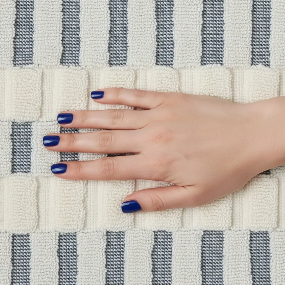 Set 1+1 viso e ospite in spugna jacquard Gabel Naturae MAIA nebbia